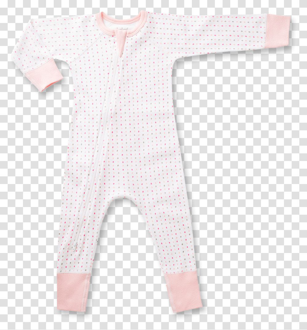 Pink Spotted Zip Romper Wool, Apparel, Person, Martial Arts Transparent Png
