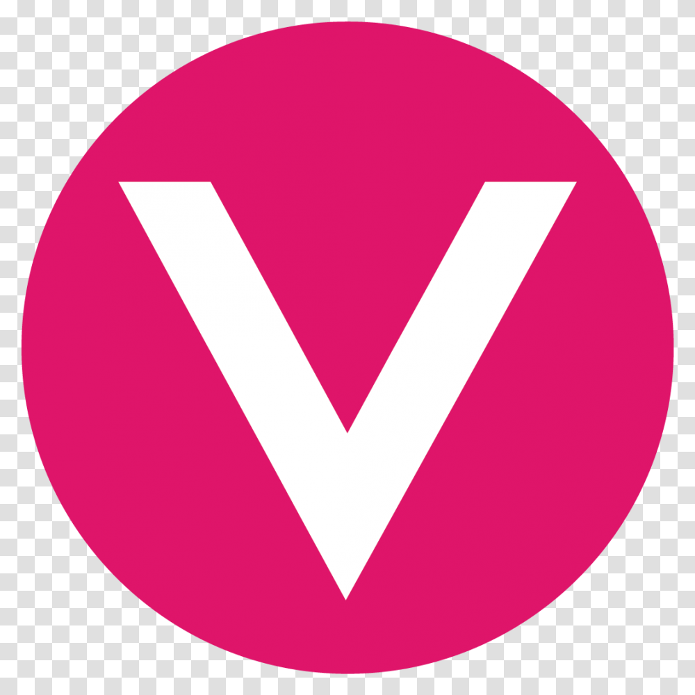 Pink Square Channel V New Logo, Text, Symbol, Alphabet, Trademark Transparent Png