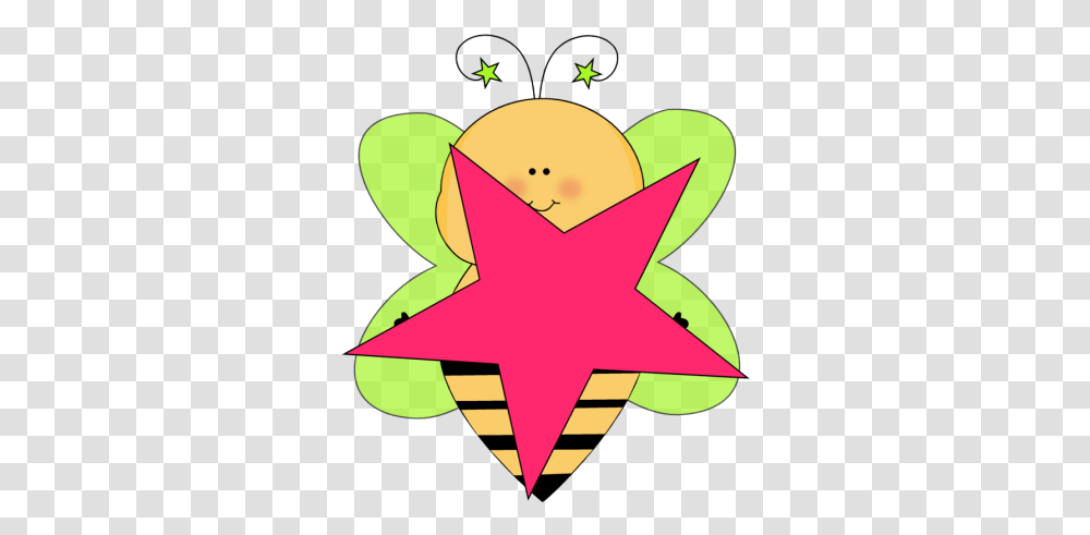 Pink Star Foaled 1904 In Kentucky Was An American Cute Flower With Bees Clipart, Symbol, Star Symbol Transparent Png