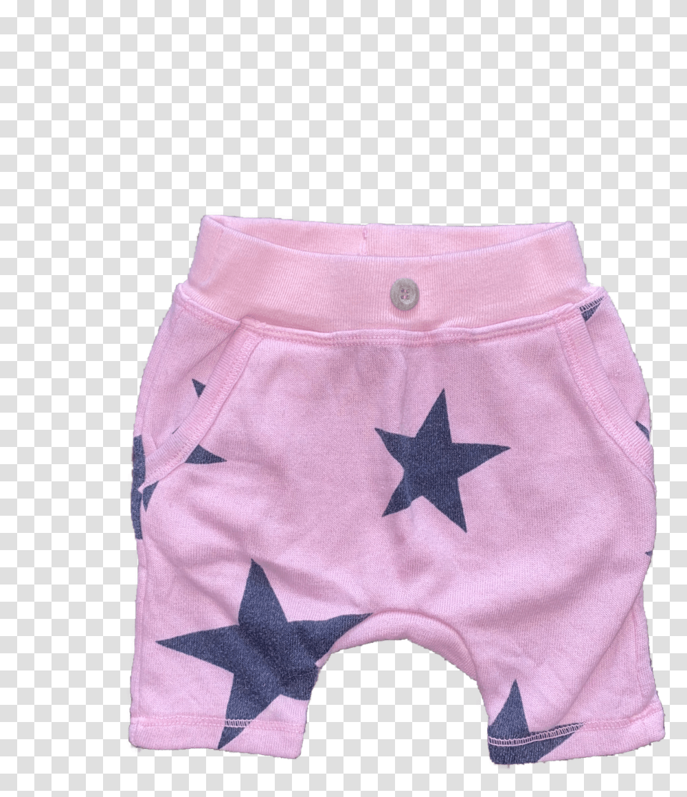 Pink Star Harem Shorts Solid, Clothing, Apparel, Diaper, Underwear Transparent Png