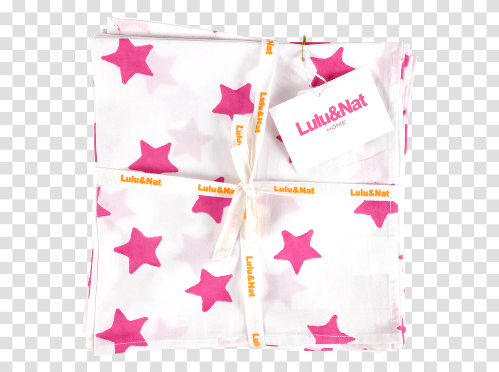 Pink Star Napkins Black And White Stars, Cushion, Pillow, Apparel Transparent Png