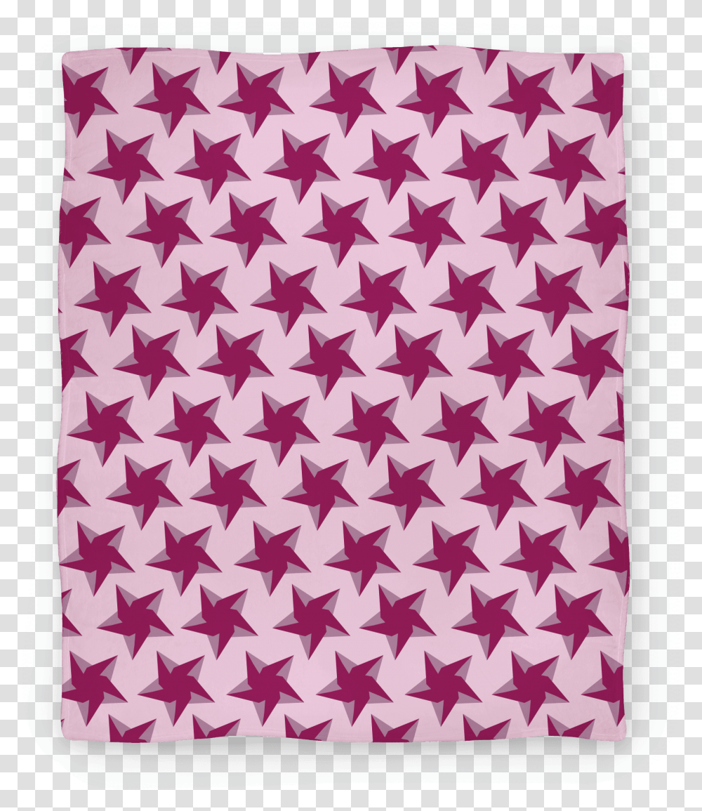 Pink Star Pattern Blankets Handbag, Rug, Quilt, Hat, Clothing Transparent Png