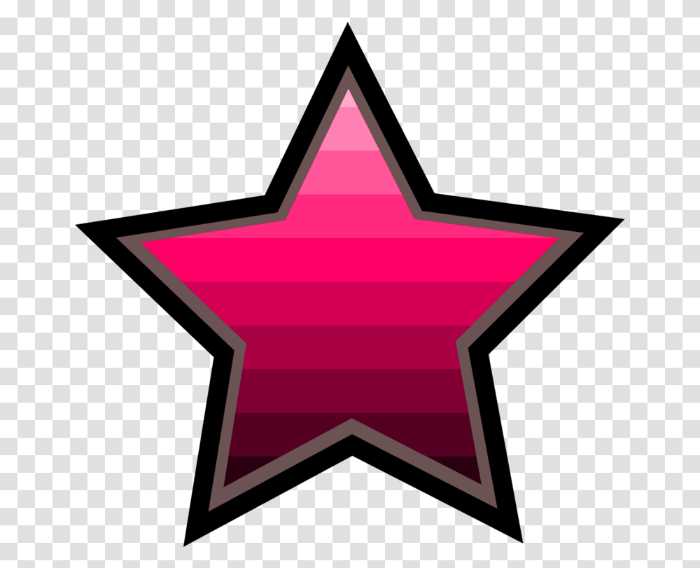 Pink Star Symmetry Clipart Black And Pink Star, Symbol, Star Symbol, Cross Transparent Png
