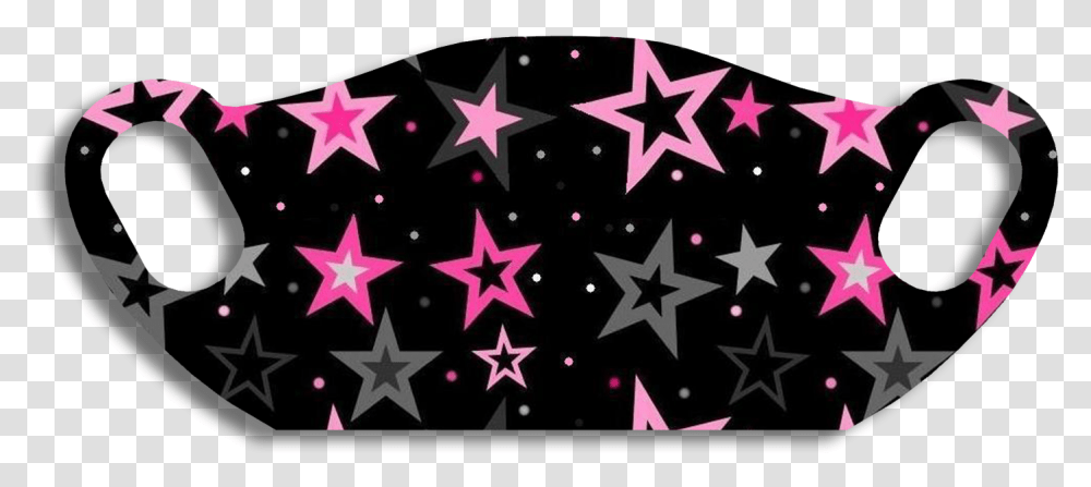 Pink Stars 2 Face Cover Clip Art, Lighting, Home Decor, Star Symbol, Purple Transparent Png