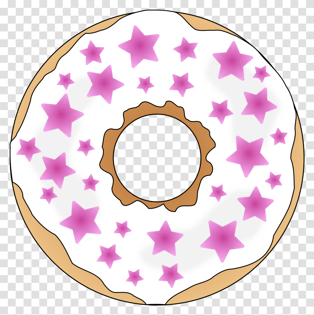 Pink Stars Donut Clip Arts Dont Touch My Book, Pastry, Dessert, Food, Sweets Transparent Png