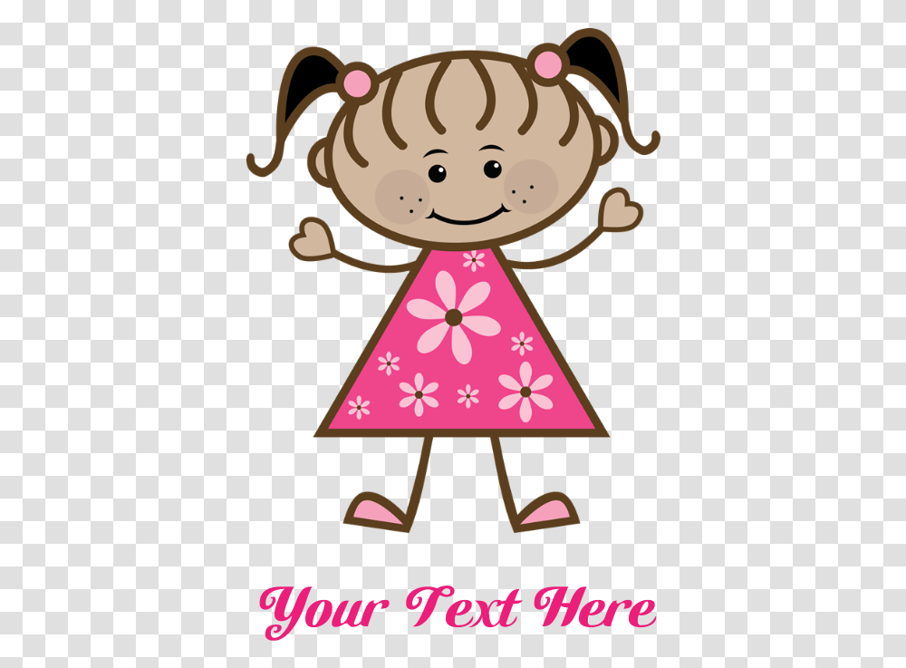 Pink Stick Figure Ethnic Girl Shower Curtain L Love My Auntie, Poster, Advertisement, Triangle, Elf Transparent Png