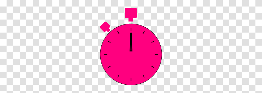 Pink Stop Watch Clip Art, Analog Clock Transparent Png