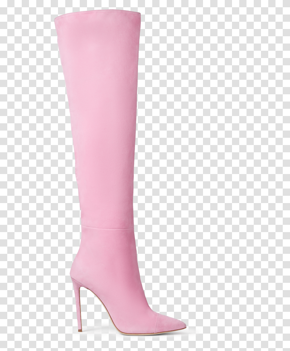 Pink Suede Over The Knee Boots 36 Basic Pump, Clothing, Apparel, Footwear, Shoe Transparent Png