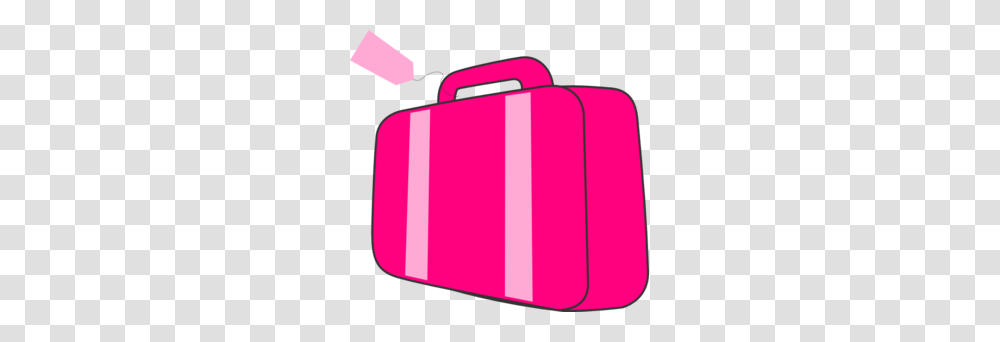 Pink Suitcase Clip Art, Luggage, First Aid Transparent Png