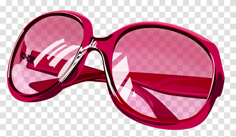 Pink Sunglasses Shiny Sunglasses Vector, Accessories, Accessory, Goggles Transparent Png