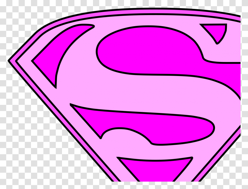 Pink Superman Logo Svg Vector Pink Superman Logo, Label, Text, Sticker, Symbol Transparent Png