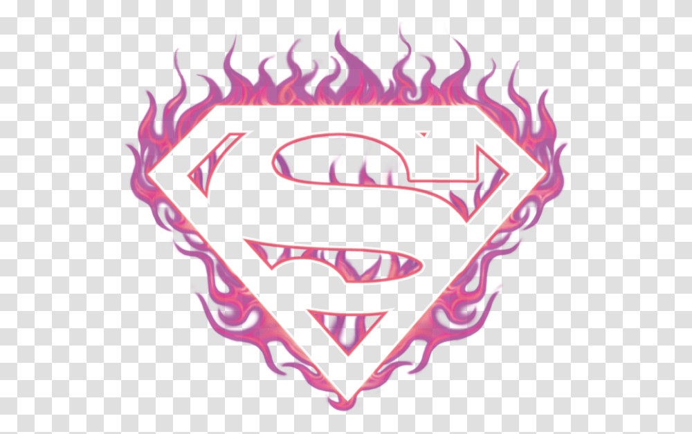 Pink Superman Logo, Label, Poster Transparent Png