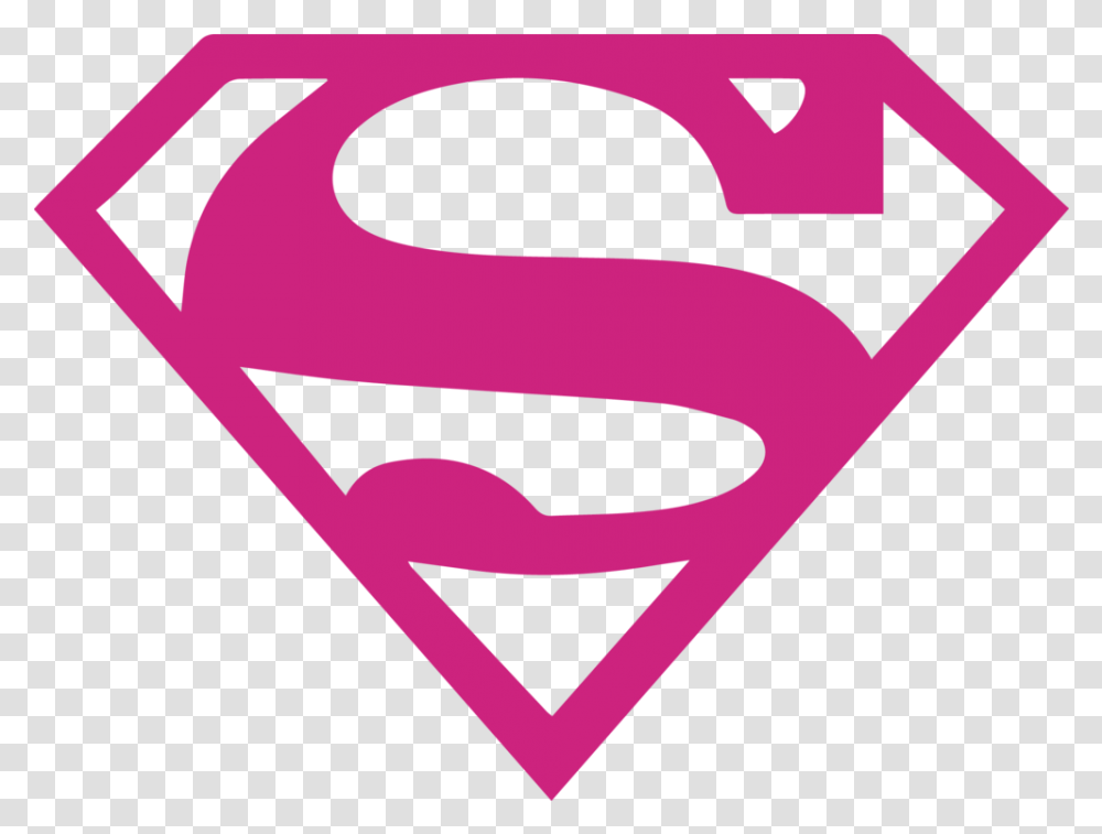 Pink Superman Logos Superman Logo Background, Label, Text, Symbol, Sticker Transparent Png