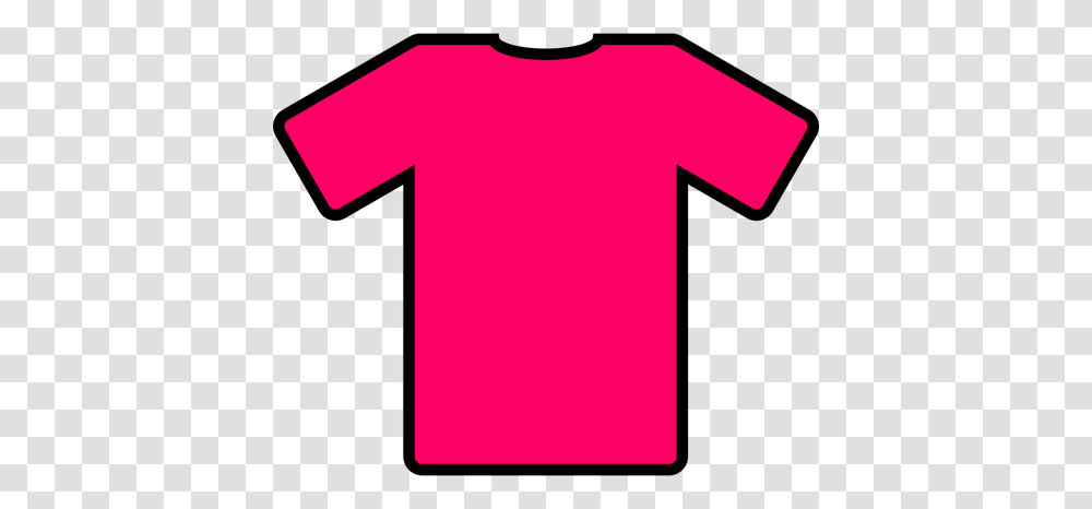 Pink T Shirt Vector Image, Apparel, Sleeve, T-Shirt Transparent Png