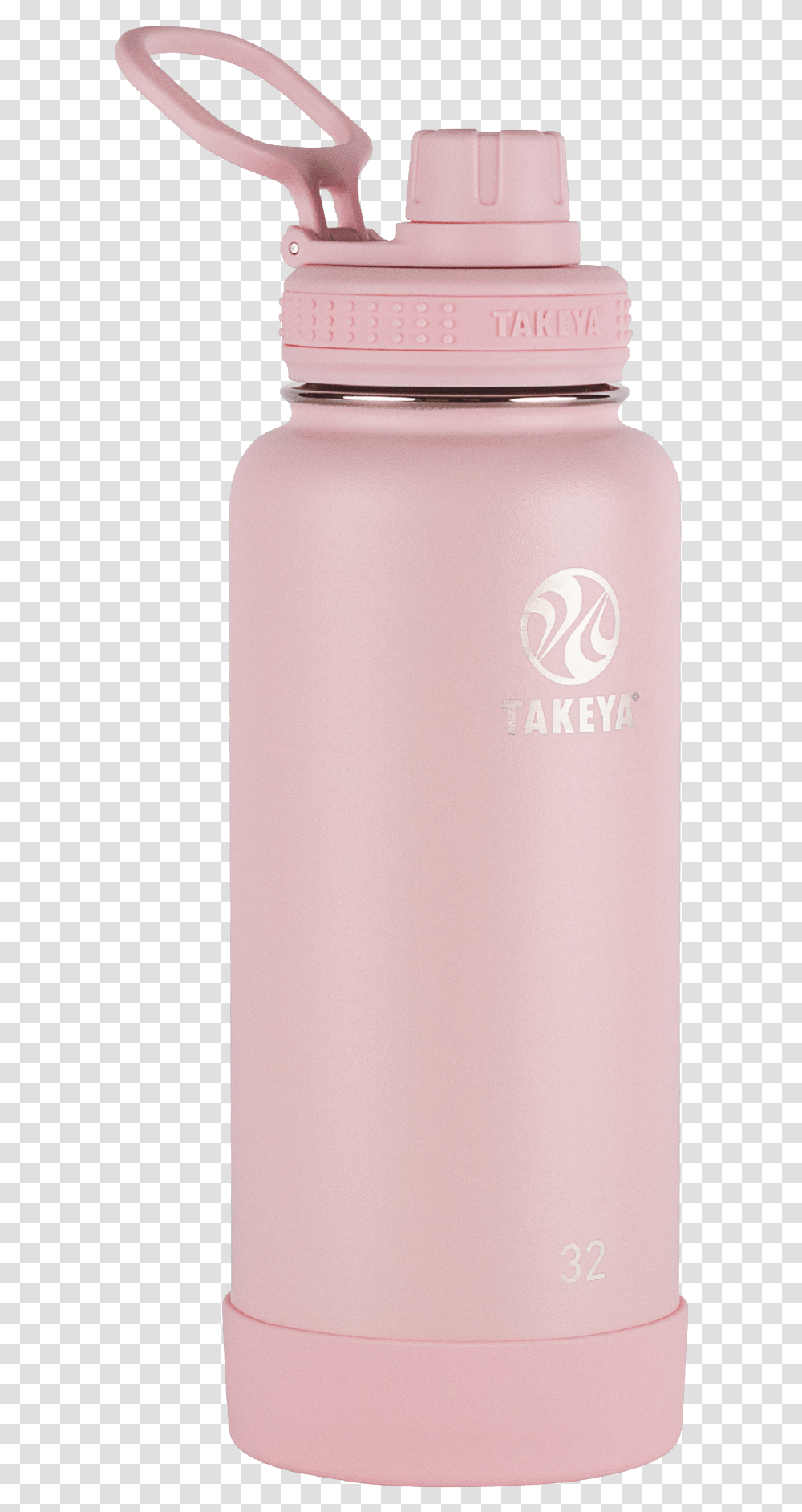 Pink Takeya Water Bottle, Milk, Beverage, Drink, Aluminium Transparent Png