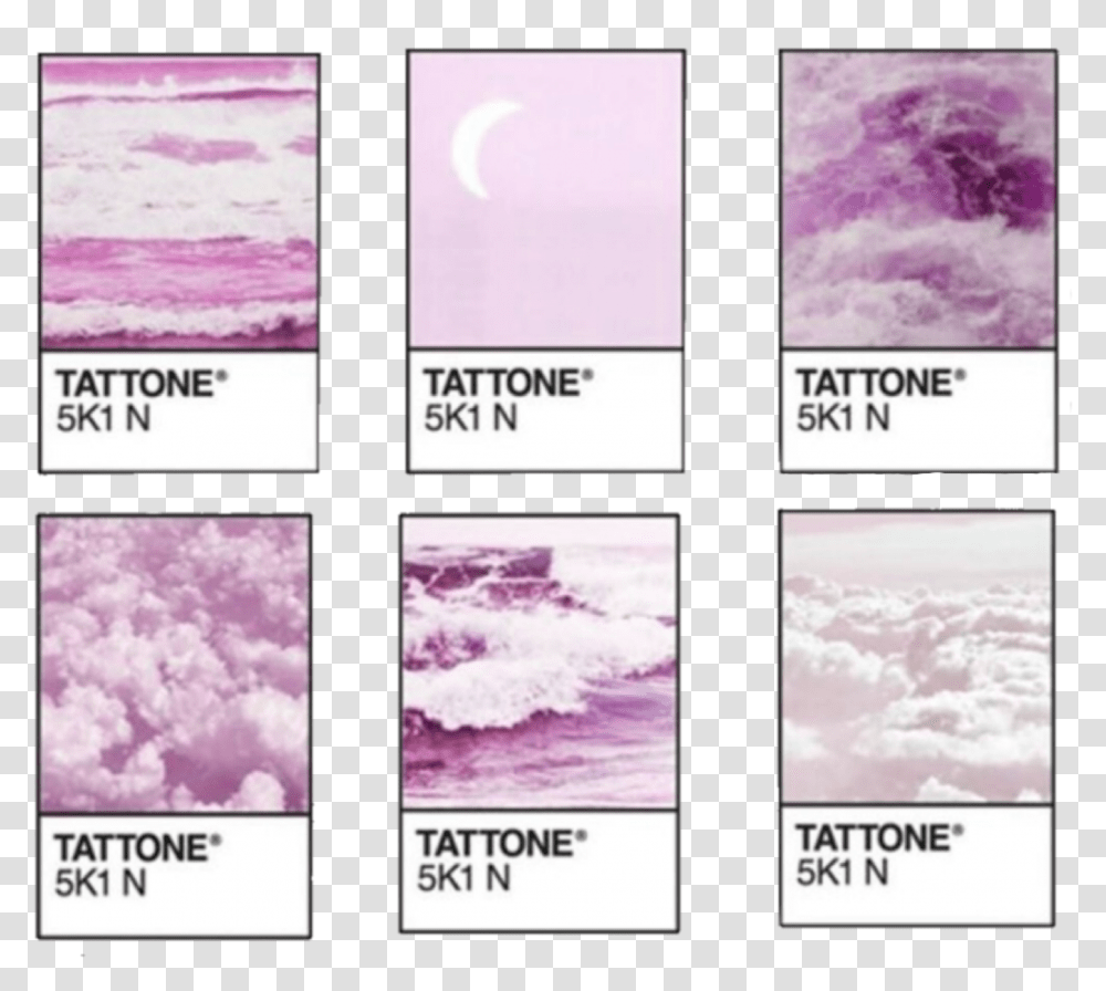 Pink Tattone Pantone Purple Clouds Aesthetic Polaro Pantone Aesthetic, Nature, Outdoors, Collage, Poster Transparent Png