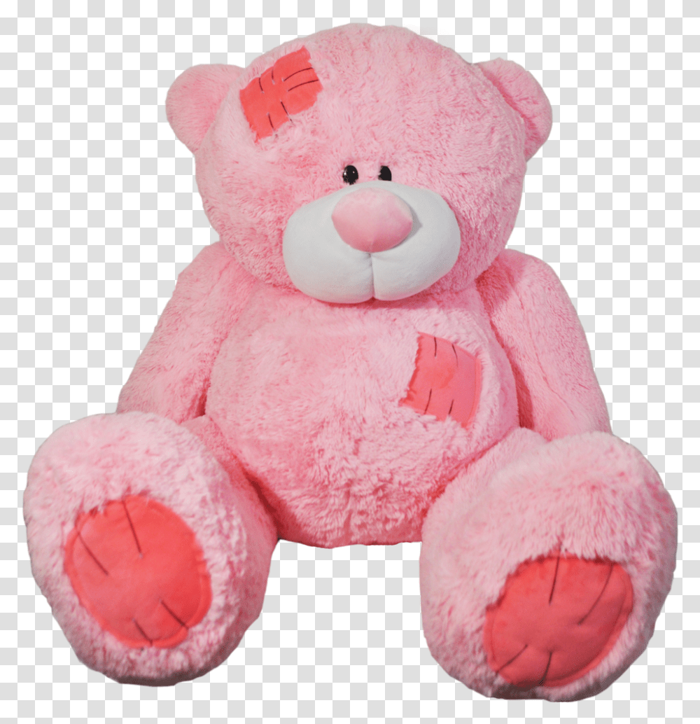 Pink Teddy Bear Pink Teddy Bear, Toy, Plush, Cushion Transparent Png