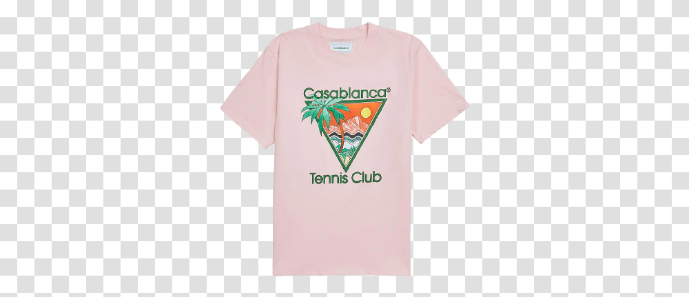 Pink Tennis Club Icon T Shirt Short Sleeve, Clothing, Apparel, T-Shirt, Flare Transparent Png