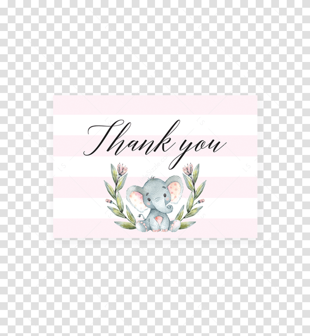 Pink Thank You Baby Shower Thank You, Label, Pattern, Plant Transparent Png