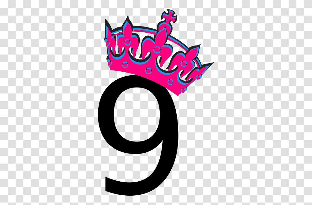 Pink Tilted Tiara And Number Clip Art, Alphabet Transparent Png