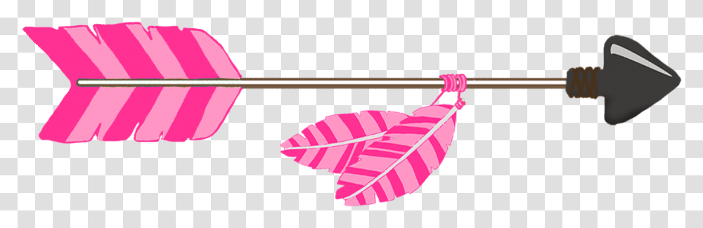 Pink Tribal Arrow Clip Art Cute Arrows, Leaf, Plant, Bow, Weapon Transparent Png