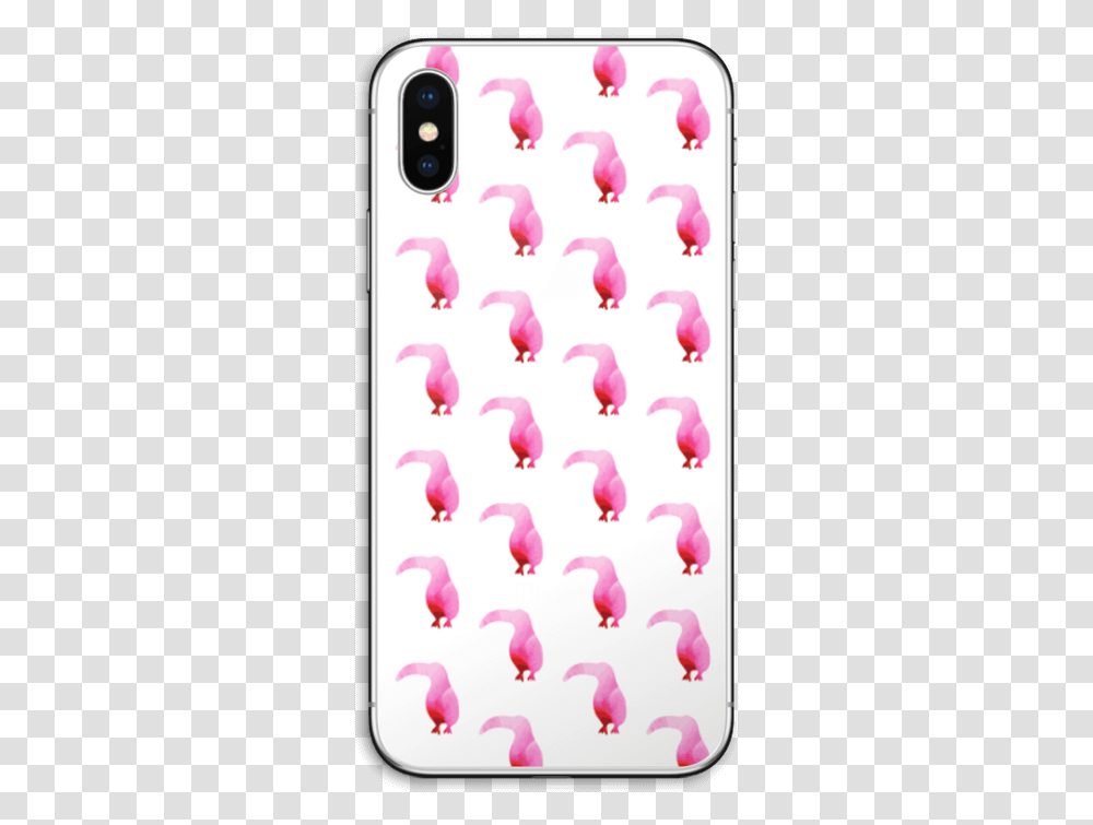 Pink Tropical Birds Skin Iphone X Greater Flamingo, Plant, Petal, Flower, Blossom Transparent Png