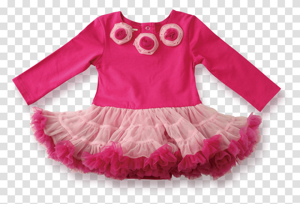 Pink Tutu Long Sleeve, Clothing, Apparel, Blouse, Dress Transparent Png