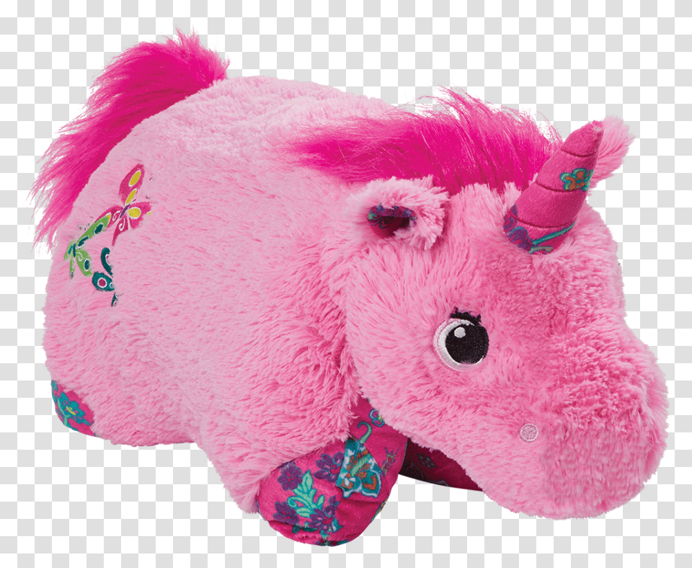 Pink Unicorn Stuffed Animal Plush Toy Pillow Pet Unicorn Pink, Cushion, LCD Screen, Monitor, Electronics Transparent Png