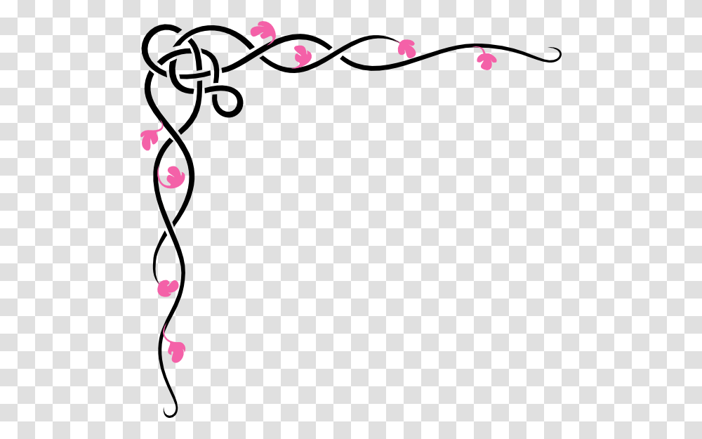 Pink Vine Flowers Clip Art For Web, Bow, Envelope, Mail Transparent Png
