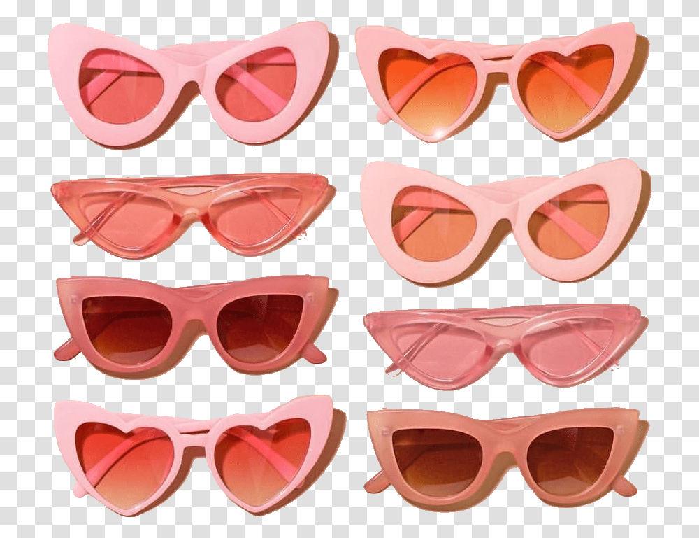 Pink Vintage Aesthetic Aesthetic Pink Retro Stickers, Glasses, Accessories, Accessory, Sunglasses Transparent Png