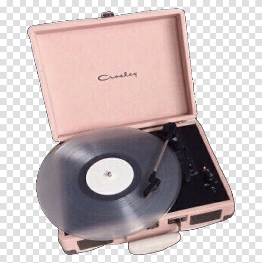 Pink Vintage Vinyl Aesthetic Tumblr Remix Remixit Pink Record Player, Electronics, Cd Player, Helmet Transparent Png