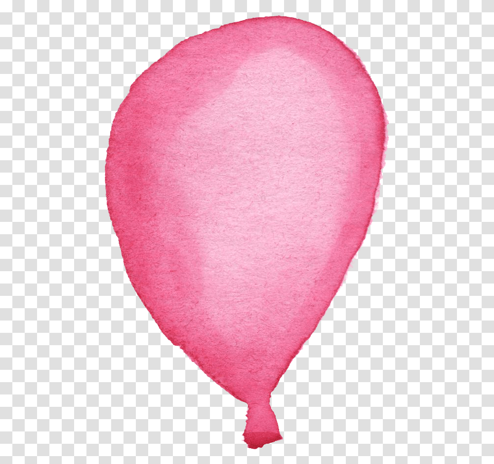 Pink Watercolor Balloon Watercolor Balloon Background, Petal, Flower, Plant, Blossom Transparent Png