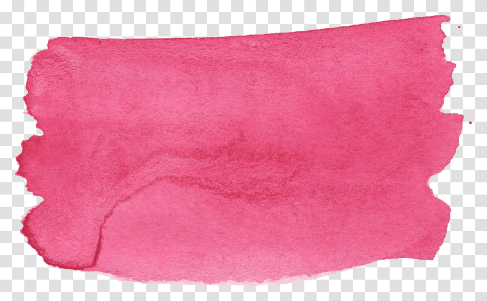 Pink Watercolor Brush Stroke Banner Brushstroke Watercolor Stroke, Rug, Towel, Bath Towel Transparent Png