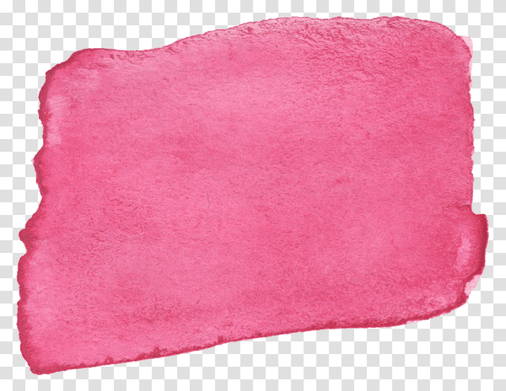 Pink Watercolor Brush Stroke Banner Vol Towel, Rug, Cushion, Pillow Transparent Png