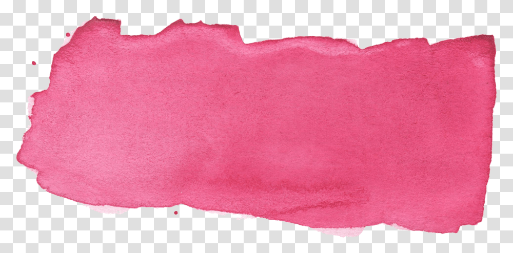Pink Watercolor Brush Stroke Banner Watercolor Brush Color, Rug, Clothing, Apparel, Cushion Transparent Png