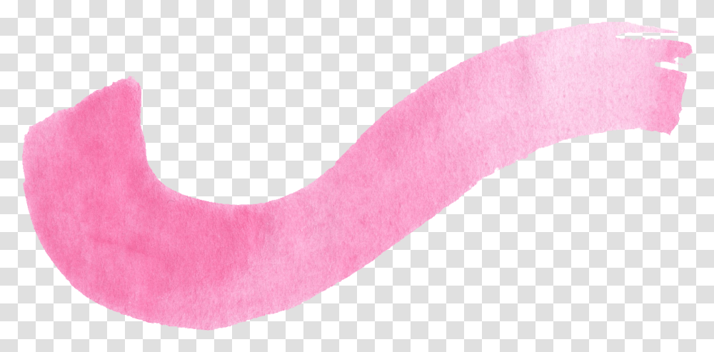 Pink Watercolor Brush Stroke Headband, Arm, Sock, Shoe, Footwear Transparent Png