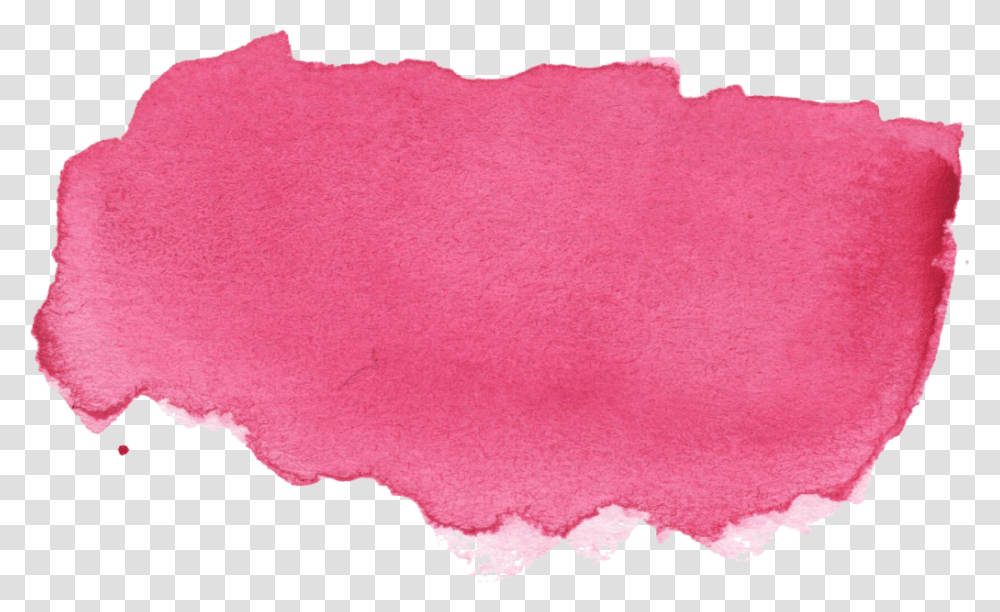 Pink Watercolor Brush Stroke, Rug, Cushion, Stain, Pillow Transparent Png