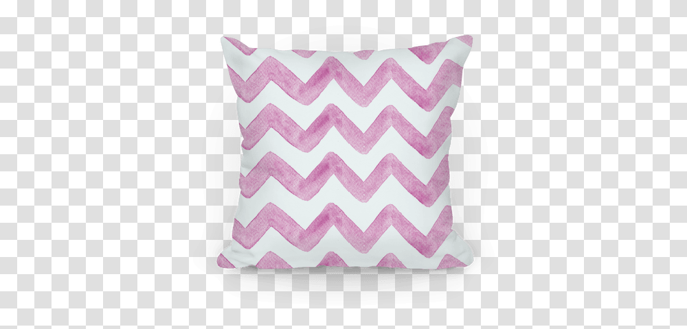 Pink Watercolor Chevron Pattern Pillows Lookhuman Purple Pillow, Cushion, Rug, Purse, Handbag Transparent Png
