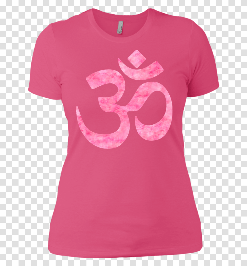 Pink Watercolor Om Symbol Tank Tops Amp T Shirts Active Shirt, Apparel, T-Shirt Transparent Png