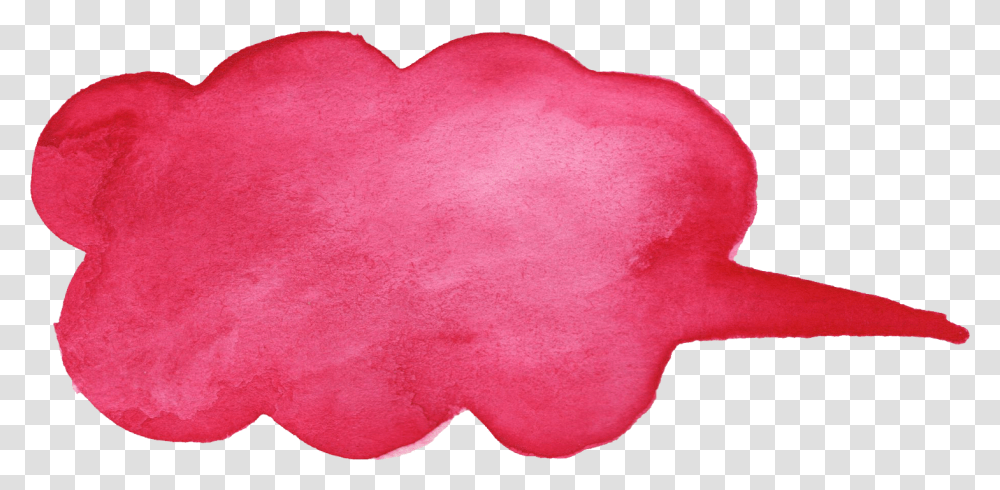 Pink Watercolor Speech Bubble, Heart, Cushion, Rug, Stain Transparent Png