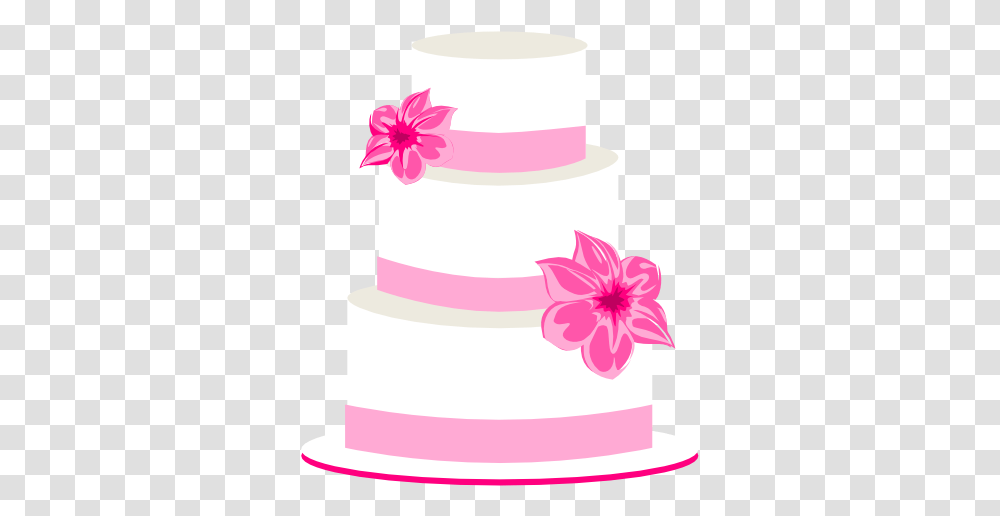 Pink Wedding Cake Clip Art 3 Tier Cake, Dessert, Food, Icing, Cream Transparent Png