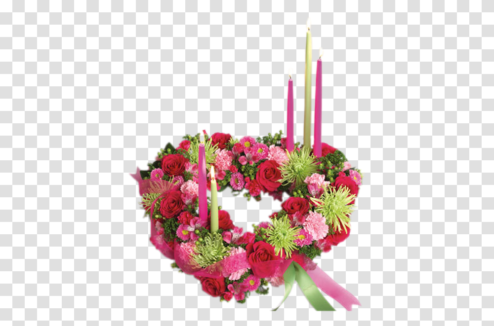 Pink Wedding Flowers, Candle, Rose, Plant, Blossom Transparent Png