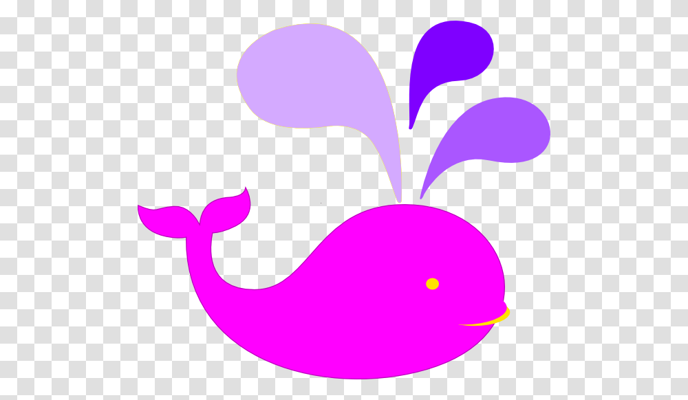 Pink Whale And Purple Water Clip Art, Animal, Pattern, Light Transparent Png