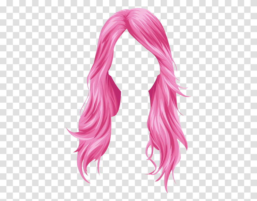 Pink Wig Hair Green Hair Long, Apparel, Purple, Person Transparent Png