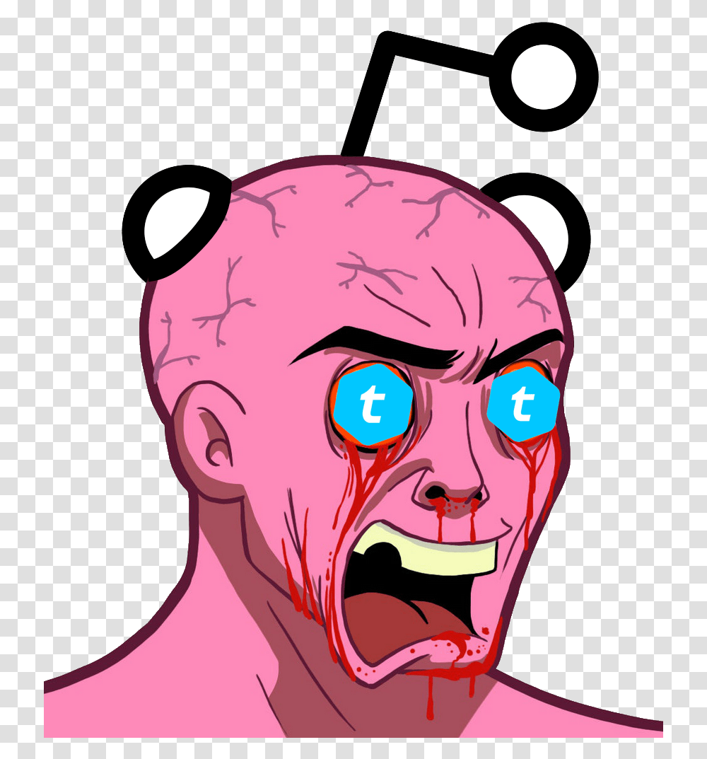 Pink Wojak Pink Wojak Thread, Head, Throat, Jaw, Neck Transparent Png