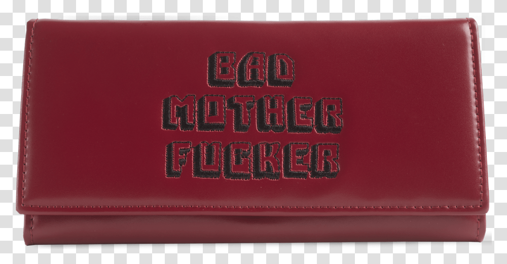 Pink Womens Embroidered Bad Mother Fucker Leather Wallet Wallet, Accessories, Accessory Transparent Png