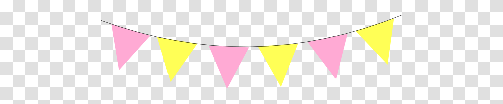 Pink Yellow Bunting Clip Art, Triangle, Purple, Lighting, Sweets Transparent Png