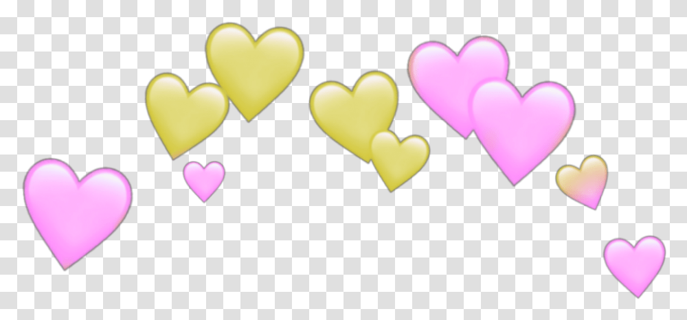 Pink Yellow Red Spiral Aesthetic Crown Grid Heart Emoji Crown, Light, Dating Transparent Png