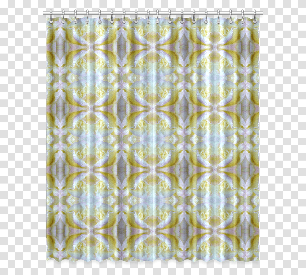 Pink Yellow White Wedding Roses Pattern Window Curtain Quetsch Bhl, Rug, Shower Curtain Transparent Png