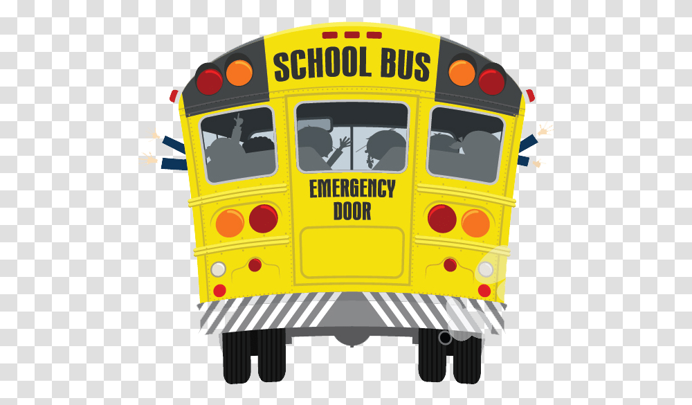 Pinkalicious Cupcake Clipart School Bus Cartoon Back, Vehicle, Transportation, Person, Human Transparent Png